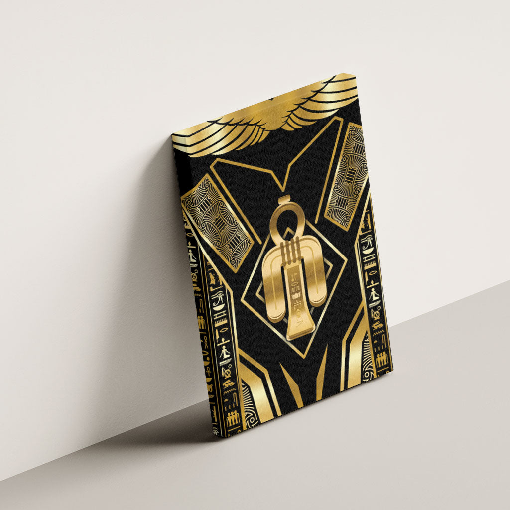 Egypt Tyet Canvas Wall Art Ancient Mythology Knot Of Isis Gold