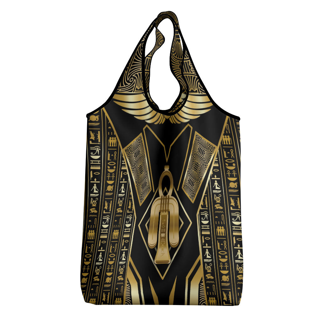 Egypt Tyet Grocery Bag Ancient Mythology Knot Of Isis Gold