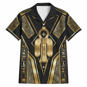 Egypt Tyet Hawaiian Shirt Ancient Mythology Knot Of Isis Gold