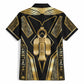 Egypt Tyet Hawaiian Shirt Ancient Mythology Knot Of Isis Gold