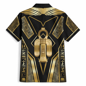 Egypt Tyet Hawaiian Shirt Ancient Mythology Knot Of Isis Gold