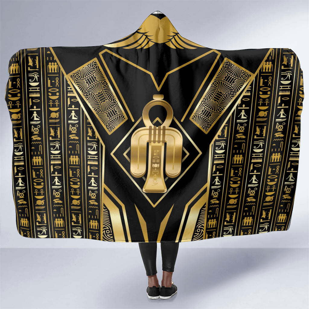 Egypt Tyet Hooded Blanket Ancient Mythology Knot Of Isis Gold