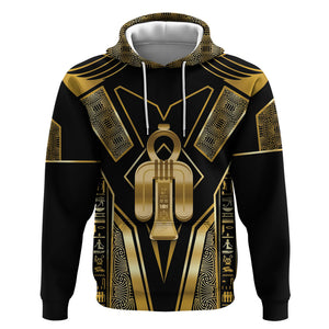Egypt Tyet Hoodie Ancient Mythology Knot Of Isis Gold