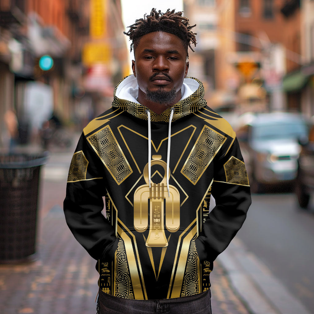 Egypt Tyet Hoodie Ancient Mythology Knot Of Isis Gold