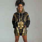 Egypt Tyet Hoodie Dress Ancient Mythology Knot Of Isis Gold