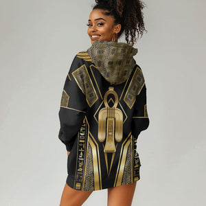 Egypt Tyet Hoodie Dress Ancient Mythology Knot Of Isis Gold