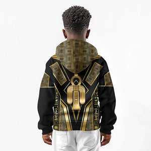 Egypt Tyet Kid Hoodie Ancient Mythology Knot Of Isis Gold