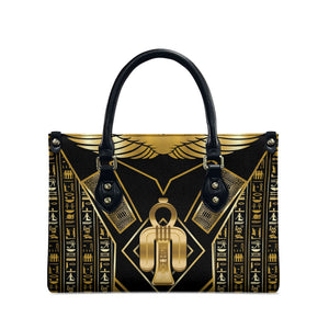 Egypt Tyet Leather Bag Ancient Mythology Knot Of Isis Gold