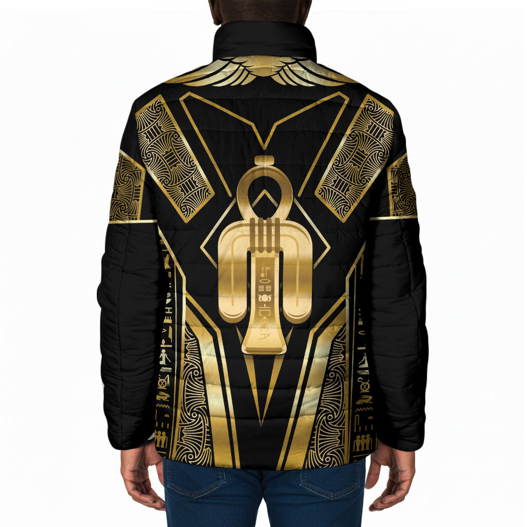 Egypt Tyet Padded Jacket Ancient Mythology Knot Of Isis Gold