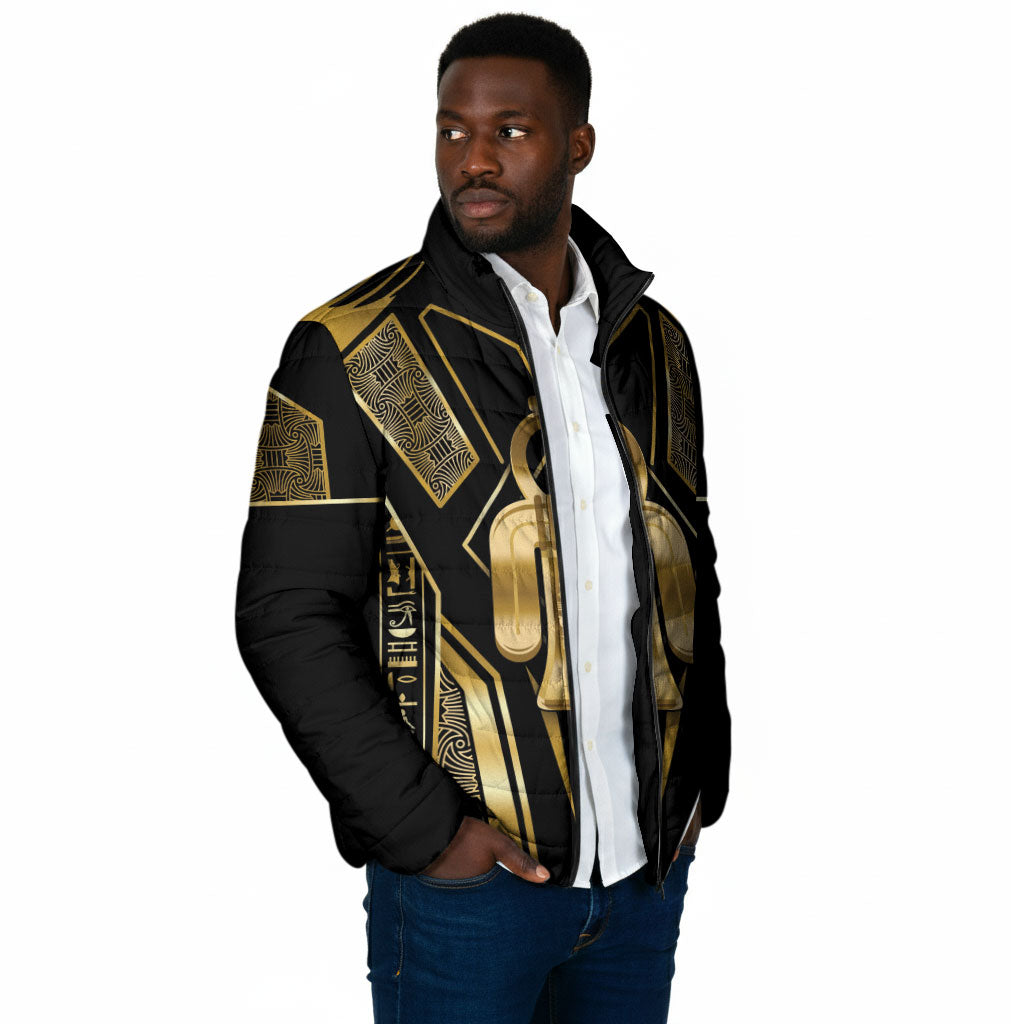 Egypt Tyet Padded Jacket Ancient Mythology Knot Of Isis Gold