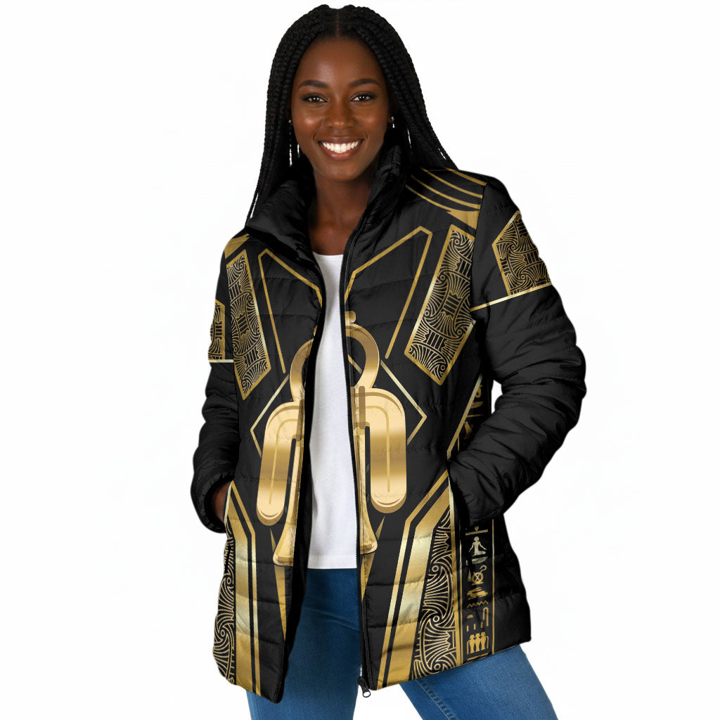 Egypt Tyet Padded Jacket Ancient Mythology Knot Of Isis Gold