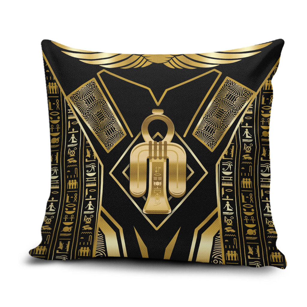 Egypt Tyet Pillow Cover Ancient Mythology Knot Of Isis Gold