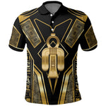 Egypt Tyet Polo Shirt Ancient Mythology Knot Of Isis Gold
