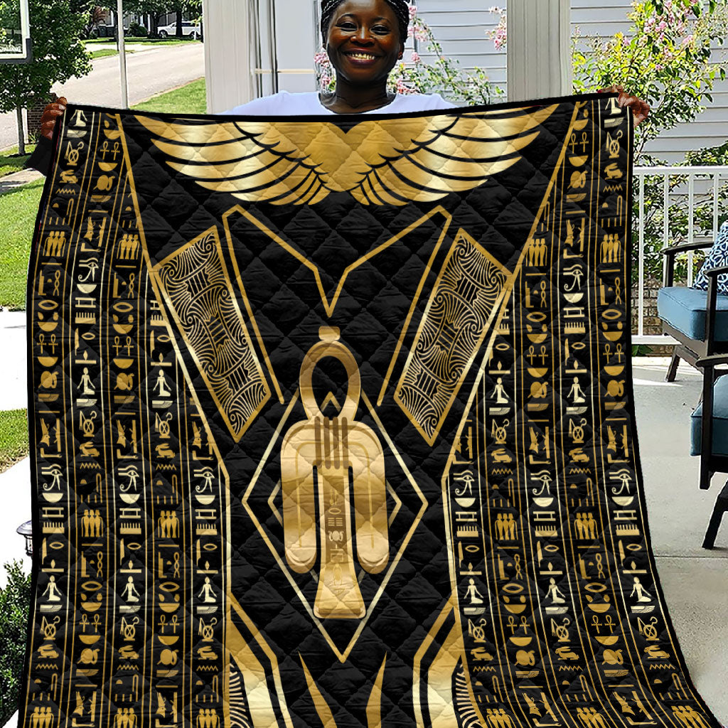 Egypt Tyet Quilt Ancient Mythology Knot Of Isis Gold