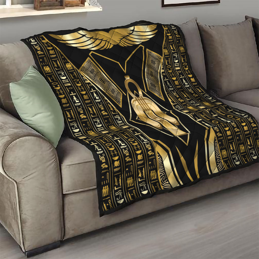 Egypt Tyet Quilt Ancient Mythology Knot Of Isis Gold
