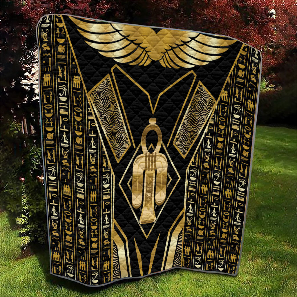 Egypt Tyet Quilt Ancient Mythology Knot Of Isis Gold