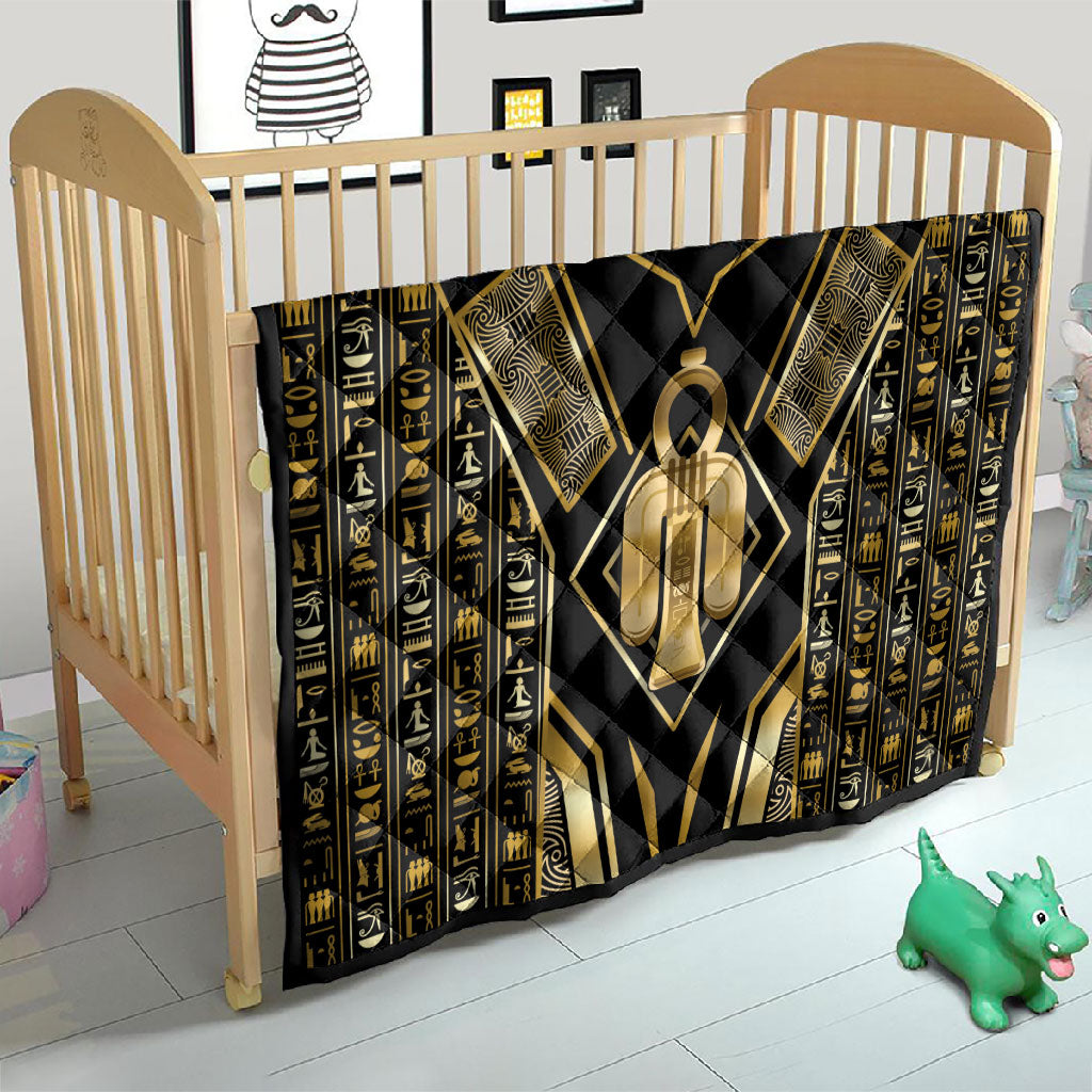 Egypt Tyet Quilt Ancient Mythology Knot Of Isis Gold