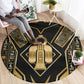 Egypt Tyet Round Carpet Ancient Mythology Knot Of Isis Gold