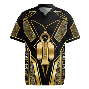 Egypt Tyet Rugby Jersey Ancient Mythology Knot Of Isis Gold