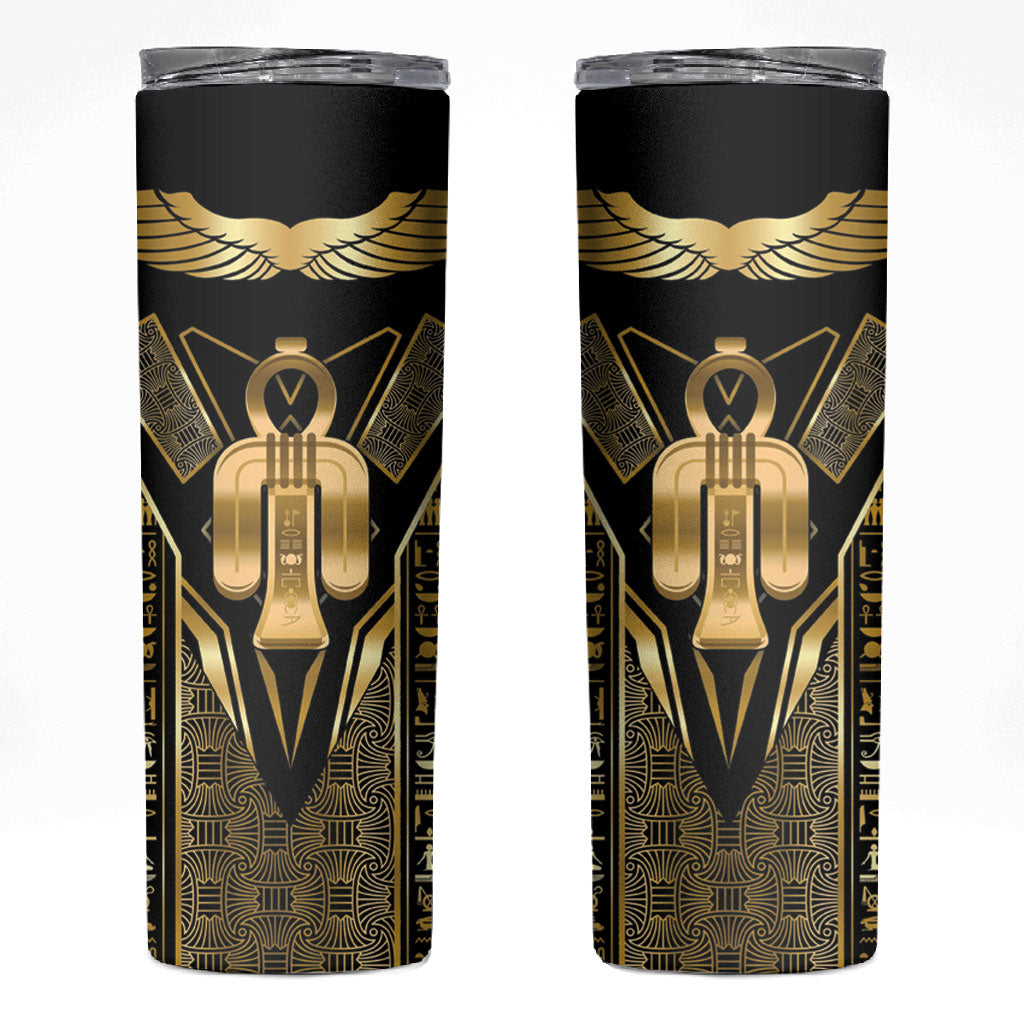 Egypt Tyet Skinny Tumbler Ancient Mythology Knot Of Isis Gold