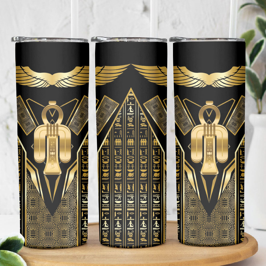 Egypt Tyet Skinny Tumbler Ancient Mythology Knot Of Isis Gold