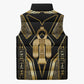 Egypt Tyet Sleeveless Puffer Jacket Ancient Mythology Knot Of Isis Gold