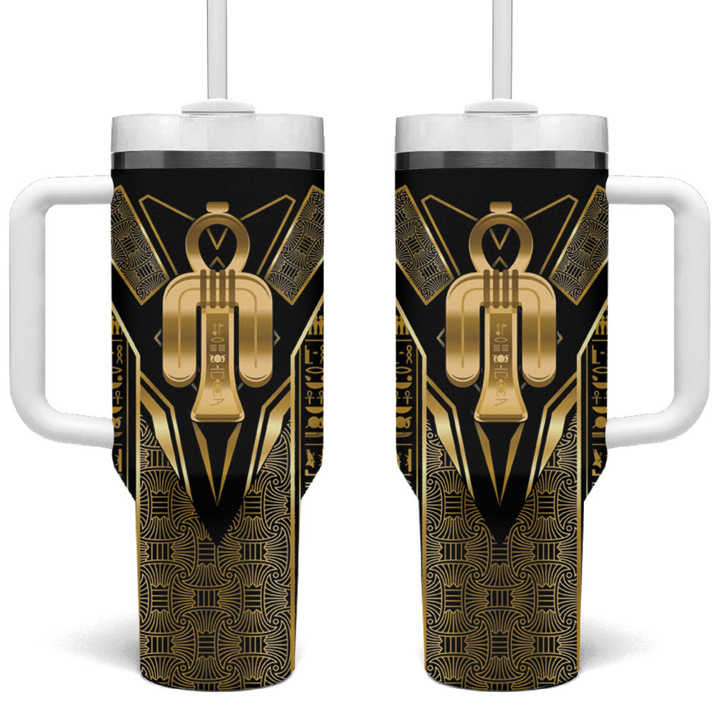 Egypt Tyet Tumbler With Handle Ancient Mythology Knot Of Isis Gold