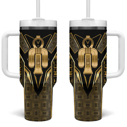 Egypt Tyet Tumbler With Handle Ancient Mythology Knot Of Isis Gold