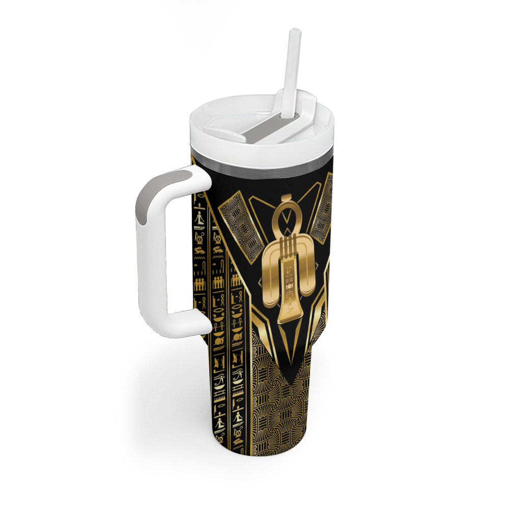 Egypt Tyet Tumbler With Handle Ancient Mythology Knot Of Isis Gold