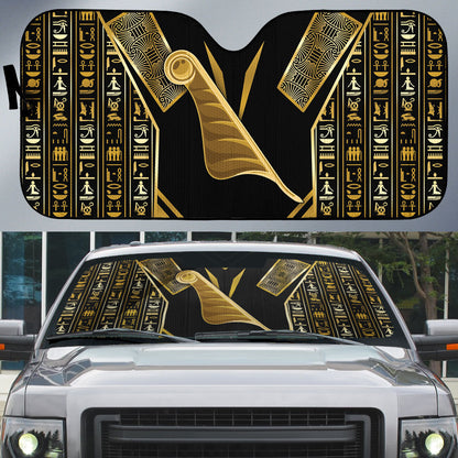 Egypt Feather Of Maat Auto Sun Shade Ancient Mythology Truth And Justice