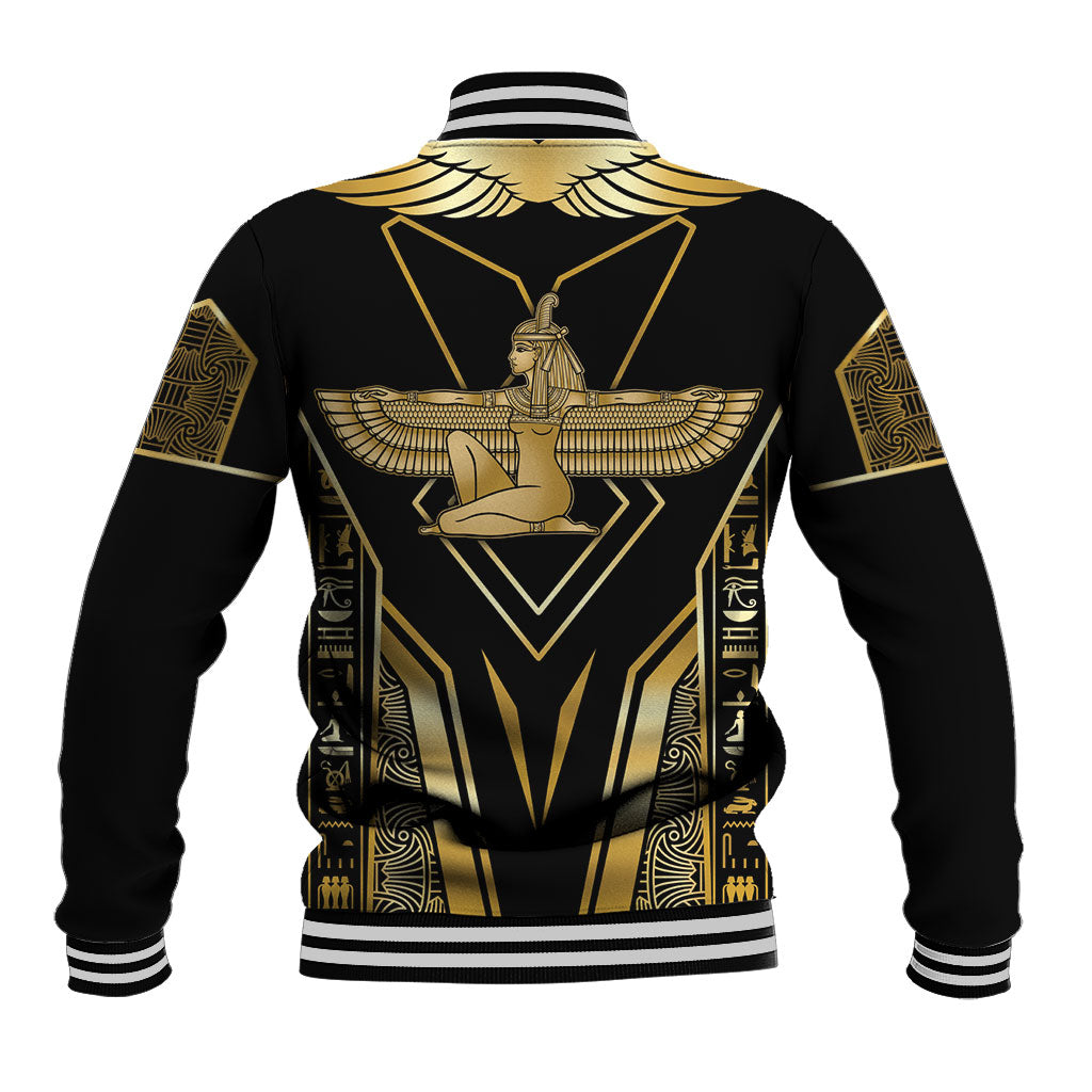 Egypt Feather Of Maat Baseball Jacket Ancient Mythology Truth And Justice