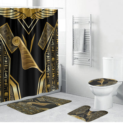 Egypt Feather Of Maat Bathroom Set Ancient Mythology Truth And Justice