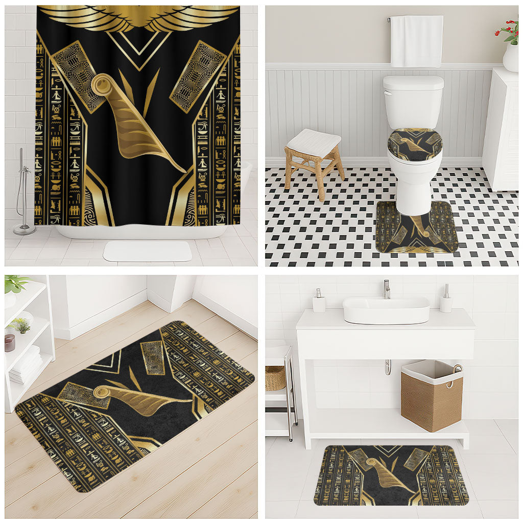 Egypt Feather Of Maat Bathroom Set Ancient Mythology Truth And Justice