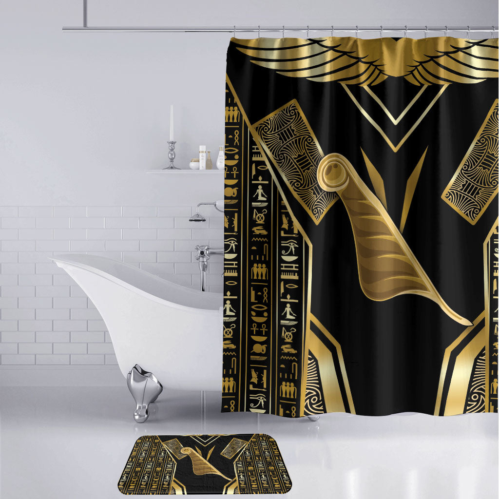 Egypt Feather Of Maat Bathroom Set Ancient Mythology Truth And Justice