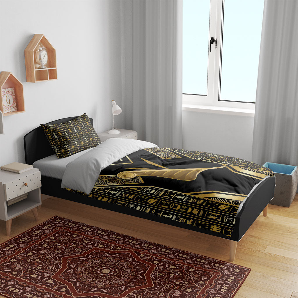Egypt Feather Of Maat Bedding Set Ancient Mythology Truth And Justice