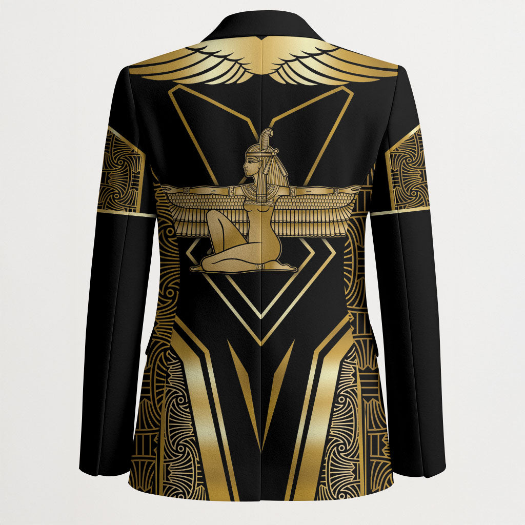 Egypt Feather Of Maat Blazer Ancient Mythology Truth And Justice