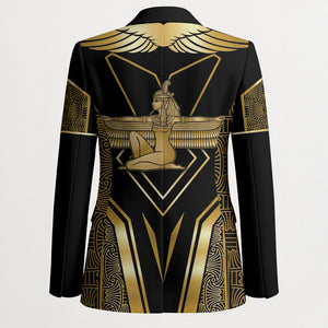 Egypt Feather Of Maat Blazer Ancient Mythology Truth And Justice