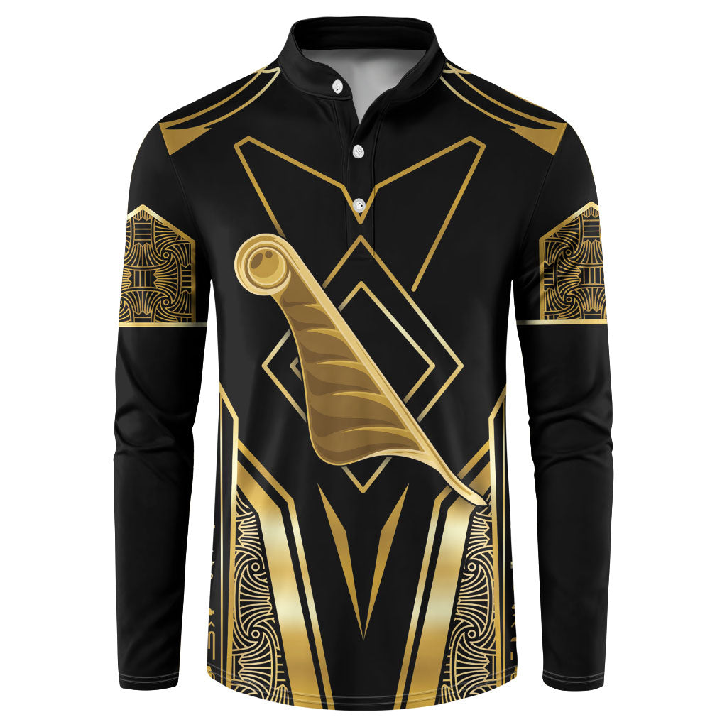 Egypt Feather Of Maat Button Sweatshirt Ancient Mythology Truth And Justice