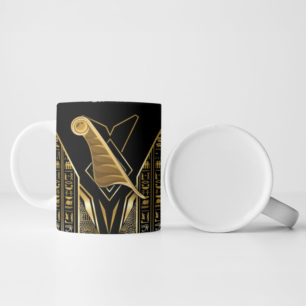Egypt Feather Of Maat Ceramic Mug Ancient Mythology Truth And Justice