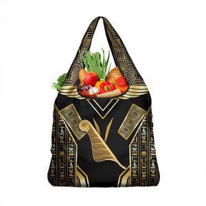 Egypt Feather Of Maat Grocery Bag Ancient Mythology Truth And Justice