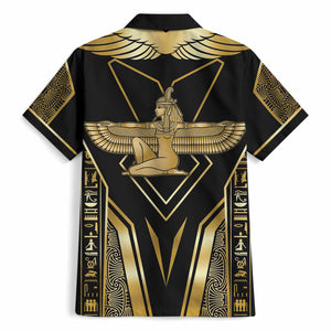 Egypt Feather Of Maat Hawaiian Shirt Ancient Mythology Truth And Justice