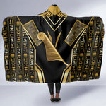 Egypt Feather Of Maat Hooded Blanket Ancient Mythology Truth And Justice