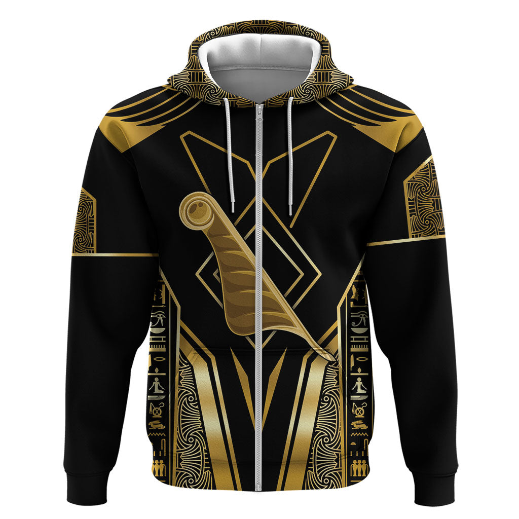 Egypt Feather Of Maat Hoodie Ancient Mythology Truth And Justice