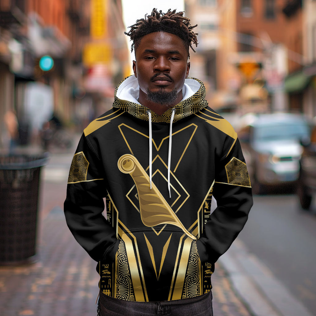 Egypt Feather Of Maat Hoodie Ancient Mythology Truth And Justice
