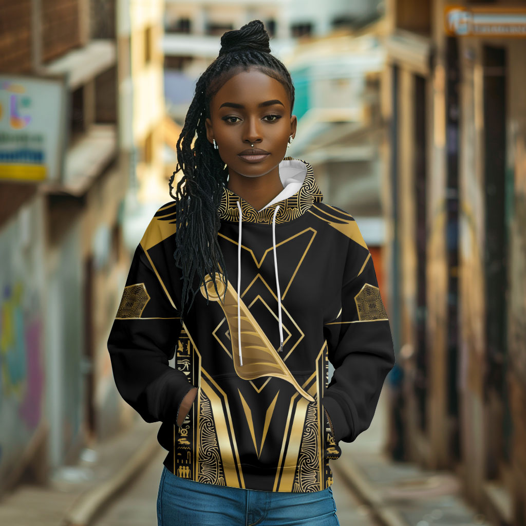 Egypt Feather Of Maat Hoodie Ancient Mythology Truth And Justice