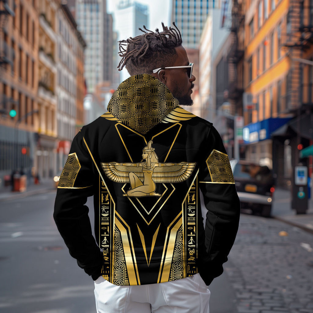 Egypt Feather Of Maat Hoodie Ancient Mythology Truth And Justice