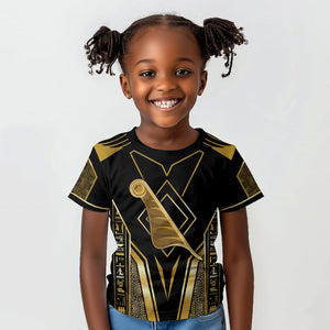 Egypt Feather Of Maat Kid T shirt Ancient Mythology Truth And Justice