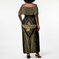 Egypt Feather Of Maat Off Shoulder Maxi Dress Ancient Mythology Truth And Justice