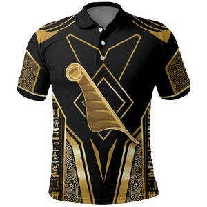 Egypt Feather Of Maat Polo Shirt Ancient Mythology Truth And Justice