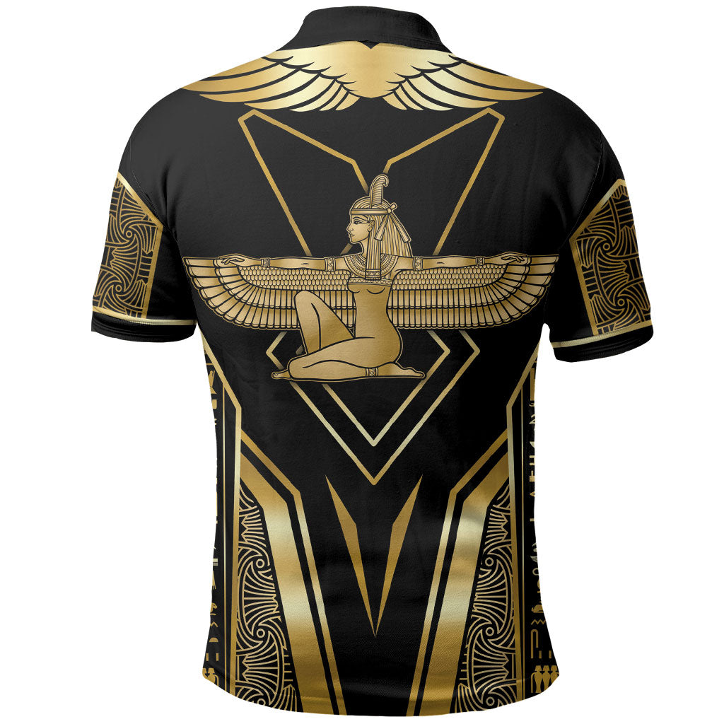 Egypt Feather Of Maat Polo Shirt Ancient Mythology Truth And Justice